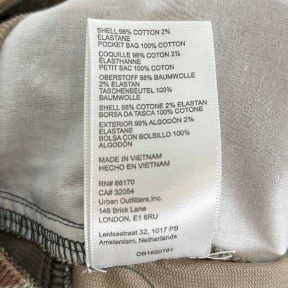 Urban Outfitters Corduroy Camo Micro Mini Skirt Size Medium - Picture 4 of 4